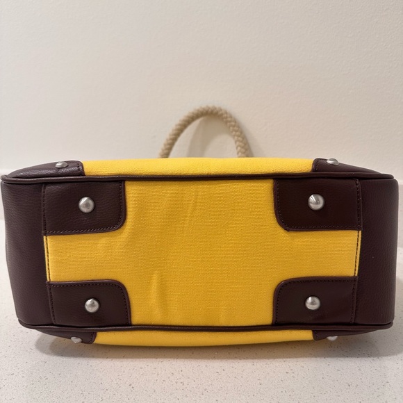 Coldwater Creek Yellow and Brown Tote Bag - Picture 2 of 9